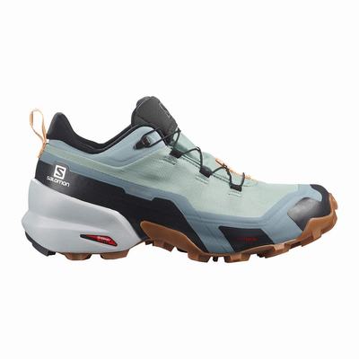 Salomon CROSS HIKE GORE-TEX - Naisten Vaelluskengät - Vihreä/Kerma